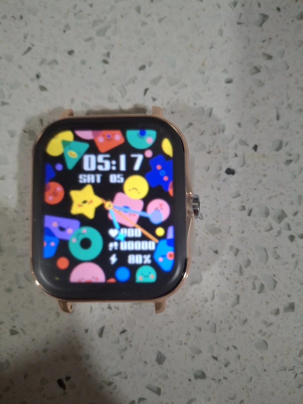 Smartwatch - Golden Beige Silicone Band